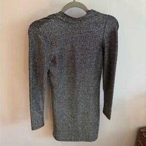 Superdown Gray Long Sleeve Bodycon Dress